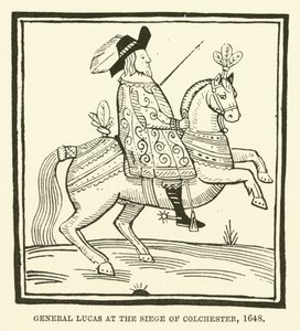 General Lucas en el sitio de Colchester, 1648 de English School